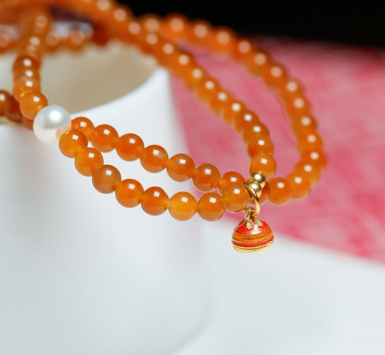 Hetian sugar-colored bead necklace-ZROLMA(ZC2024923001)