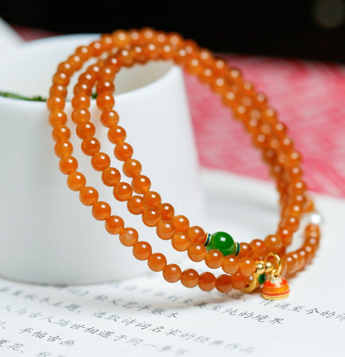 Hetian sugar-colored bead necklace-ZROLMA(ZC2024923001)