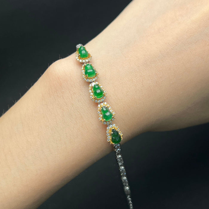 Emerald green ice jade gourd bracelet-ZROLMA(SC2024925001)